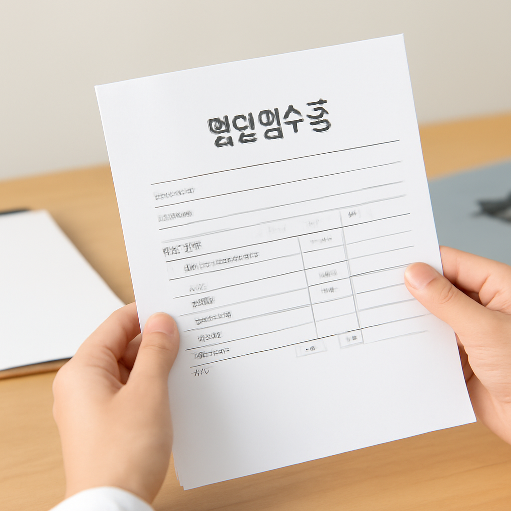 병원영수증 대표 이미지